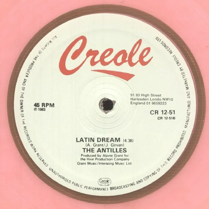 Обратная сторона обложки — The ANTILLES — I've Got To Have You (reissue)