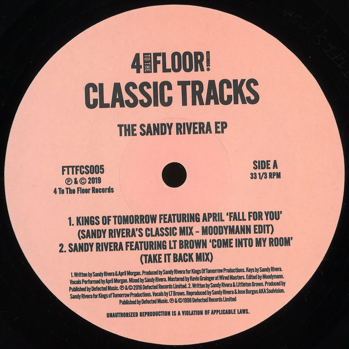 Various Classic Tracks — The Sandy Rivera EP
