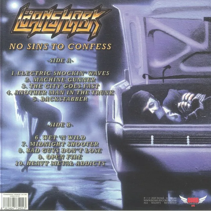 Back cover — LOANSHARK — No Sins To Confess