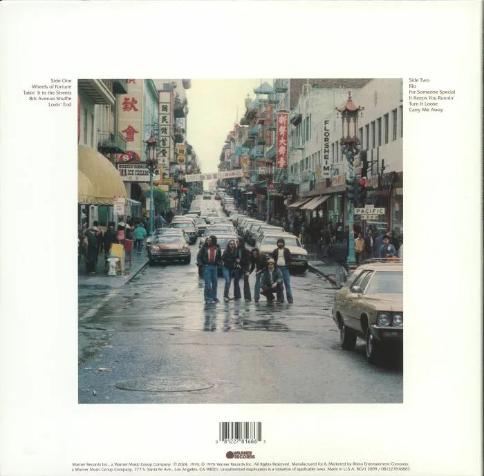 Back cover — The DOOBIE BROTHERS — Takin' It To The Streets (reissue)