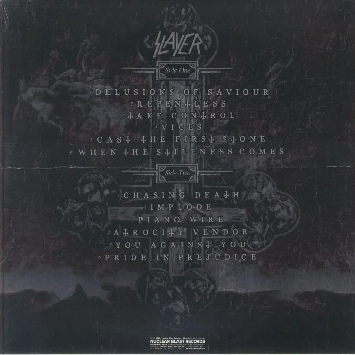 Обратная сторона обложки — SLAYER — Repentless (10th Anniversary Edition)