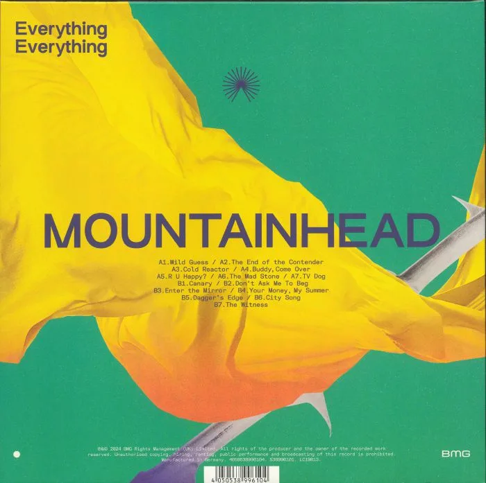 Back cover — EVERYTHING EVERYTHING — Mountainhead