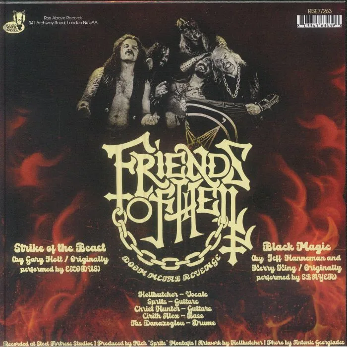 Обратная сторона обложки — FRIENDS OF HELL — Doom Metal Revenge