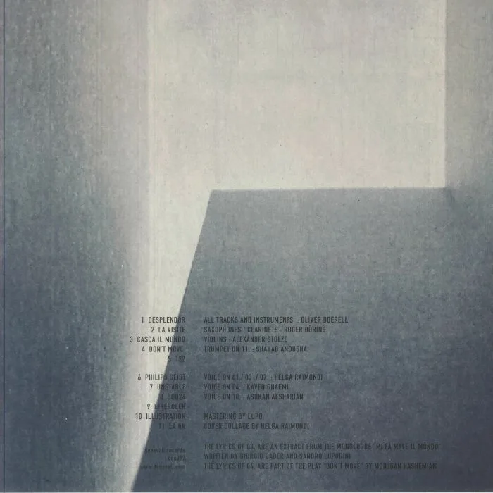 Back cover — DICTAPHONE — Unstable
