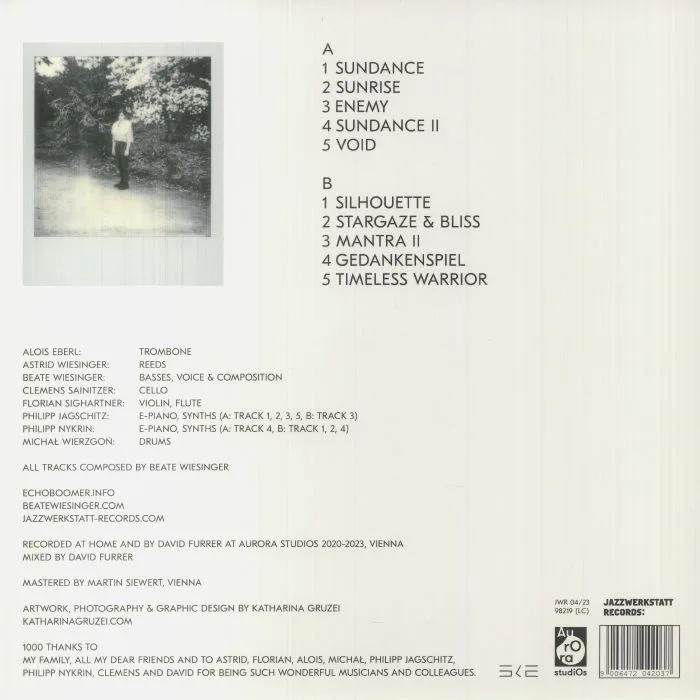 Back cover — ECHO BOOM — Timeless Warrior