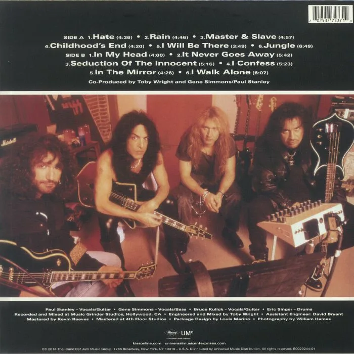 Back cover — KISS — Carnival Of Souls