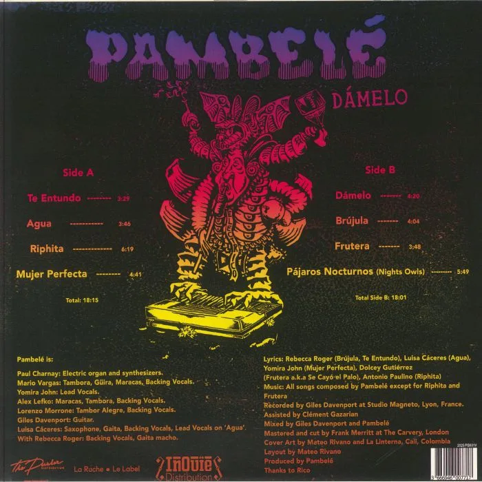 Back cover — PAMBELE — Damelo