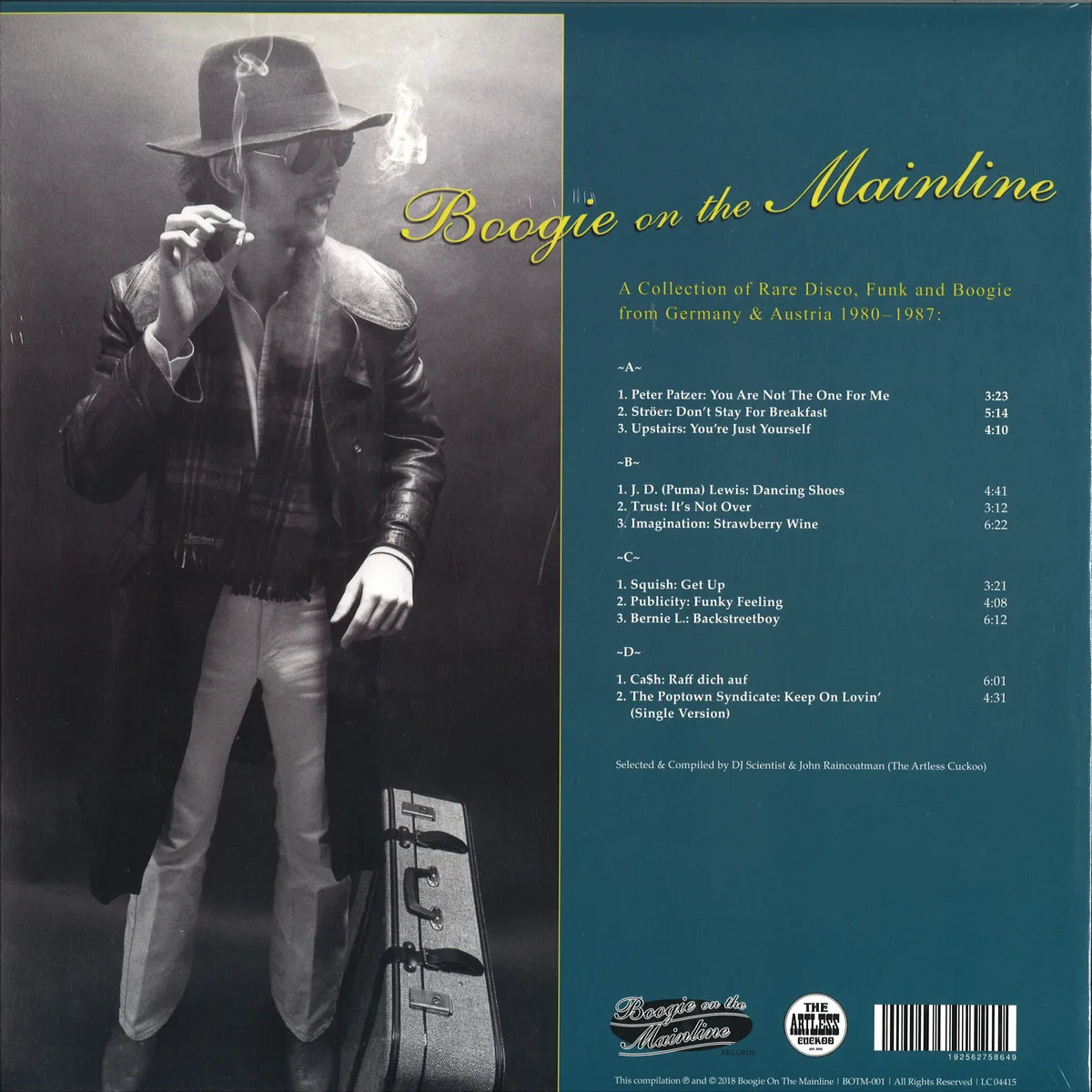 Back cover — Various — Boogie On The Mainline LP 2x12"