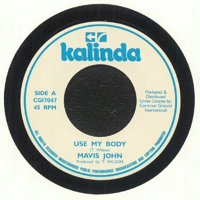 Front cover — Mavis JOHN / THE RED STRIPE BAND — Use My Body