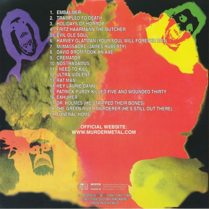 Back cover — MACABRE — Gloom