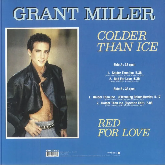 Back cover — Grant MILLER — Colder Than Ice