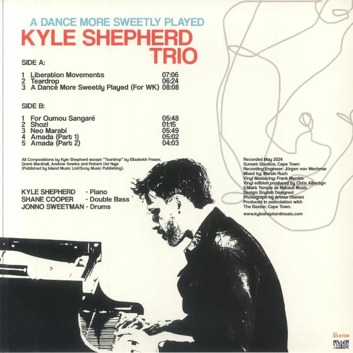 Back cover — KYLE SHEPHERD TRIO — A Dance More Sweetly Played