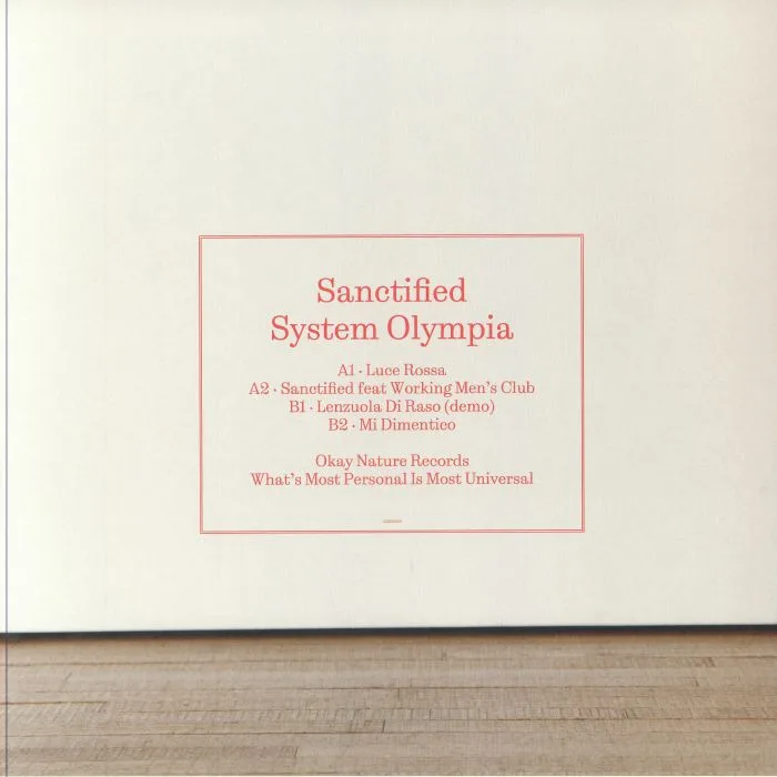 Обратная сторона обложки — SYSTEM OLYMPIA — Sanctified