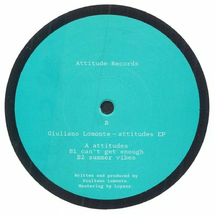 Back cover — Giuliano LOMONTE — Attitudes EP