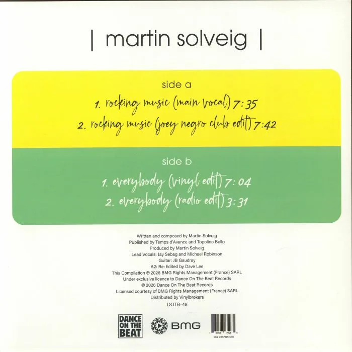 Back cover — MARTIN SOLVEIG — Rocking Music" / "Everybody