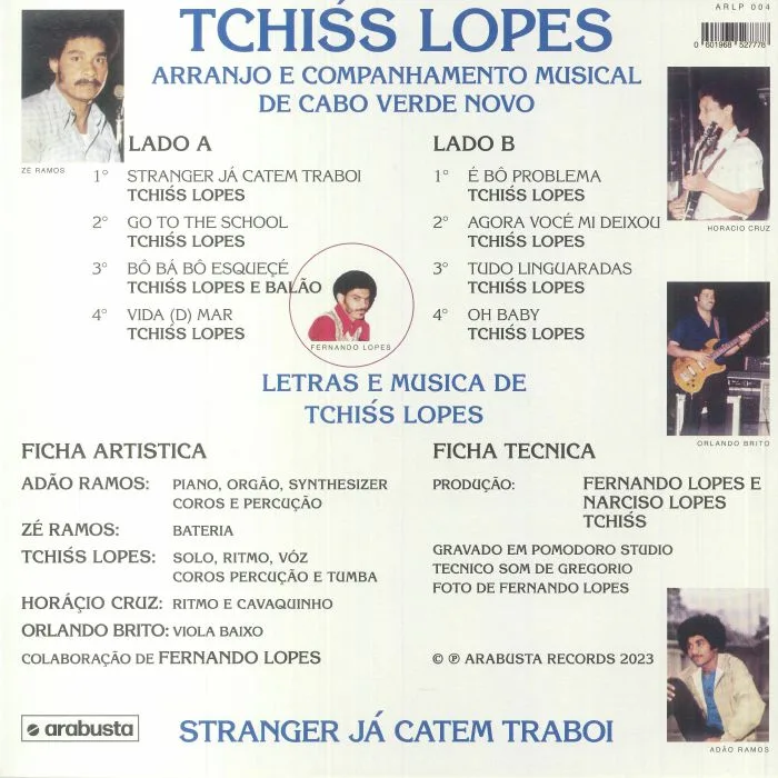 Back cover — TCHISS LOPES — Stranger Ja Catem Traboi (reissue)