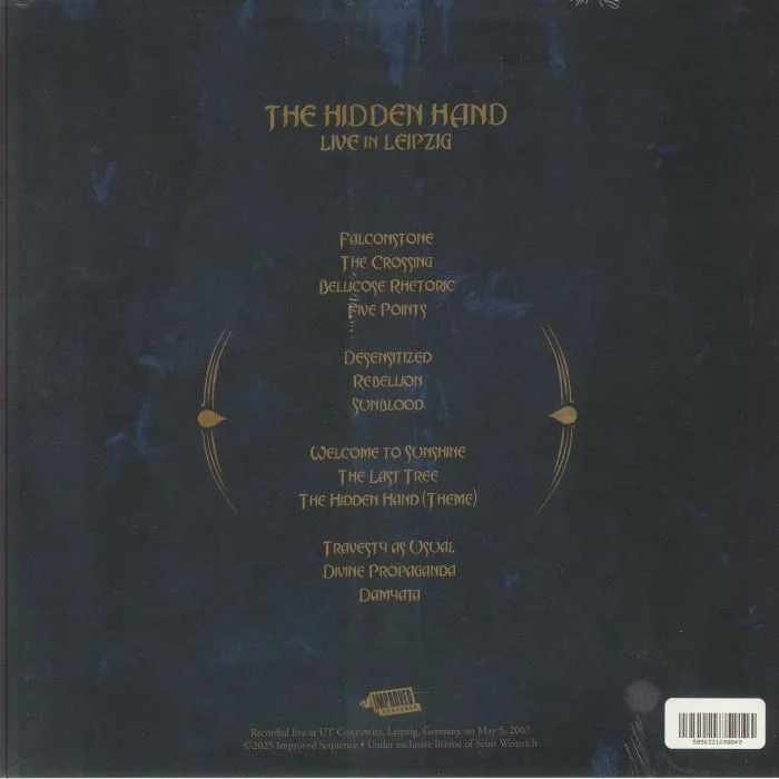 Back cover — The HIDDEN HAND — Live In Leipzig (remastered)