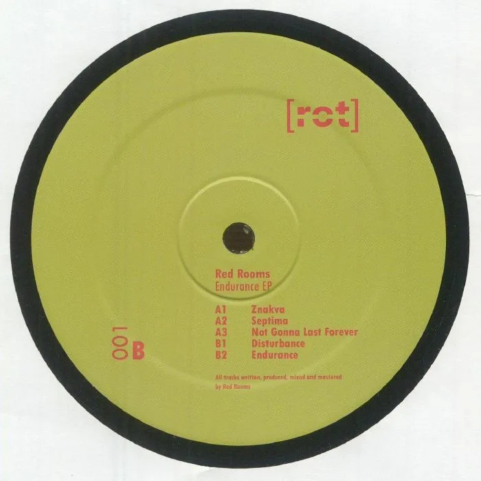 Back cover — RED ROOMS — Endurance EP