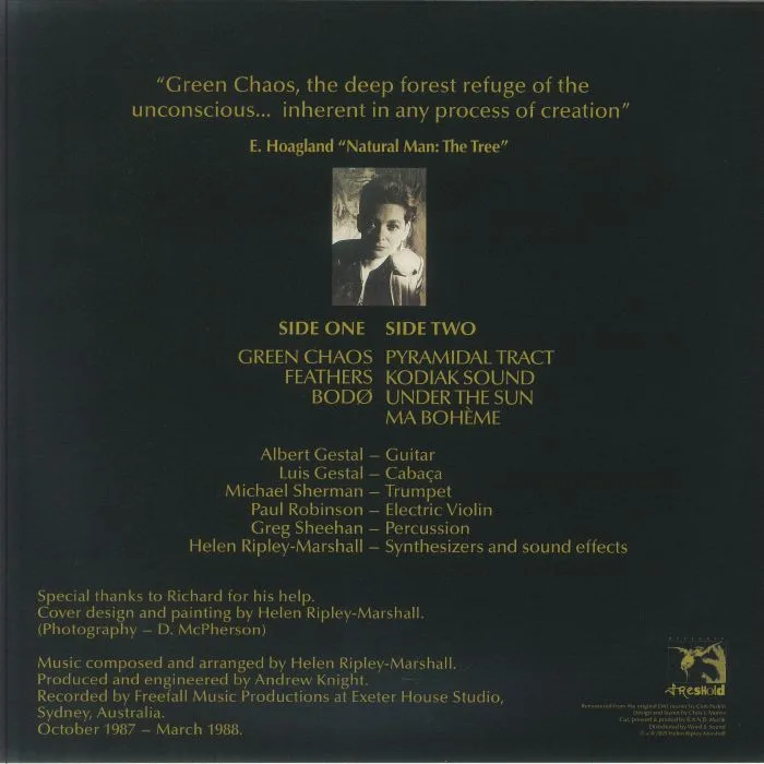 Обратная сторона обложки — Helen Ripley-Marshall — Green Chaos (LP)