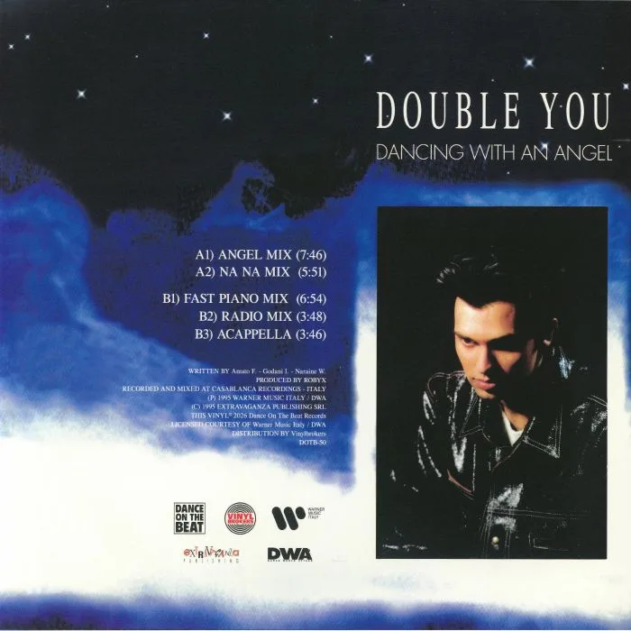 Обратная сторона обложки — DOUBLE YOU — Dancing With An Angel (reissue)