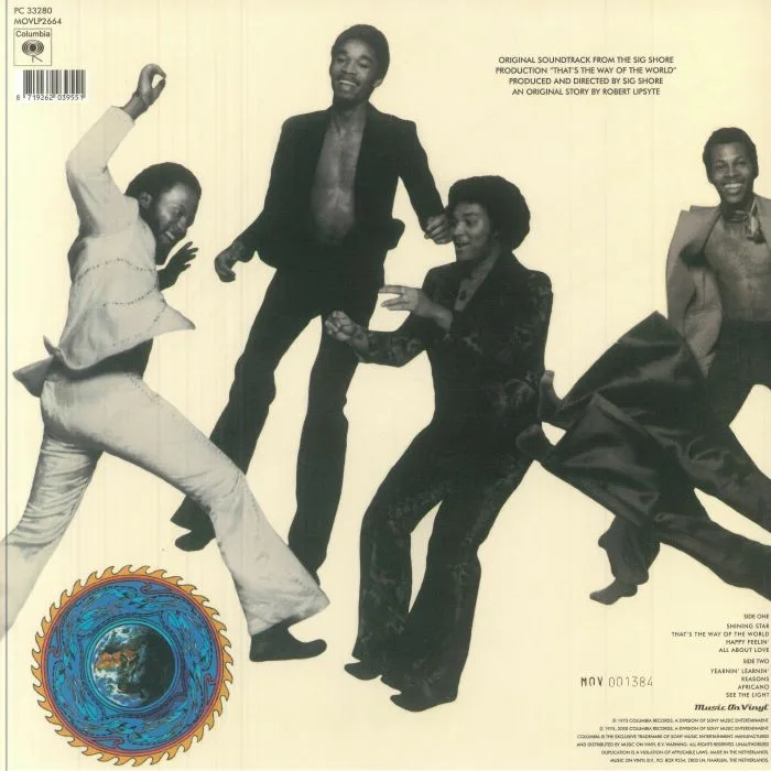 Обратная сторона обложки — EARTH WIND & FIRE — That's The Way Of The World (50th Anniversary Edition)
