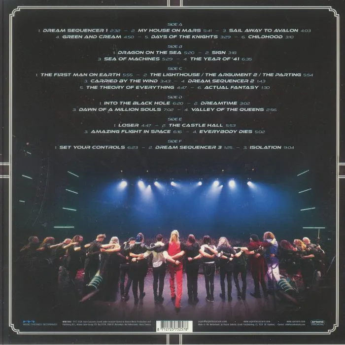 Back cover — AYREON — An Amazing Flight Through Time (30th Anniversary Edition)