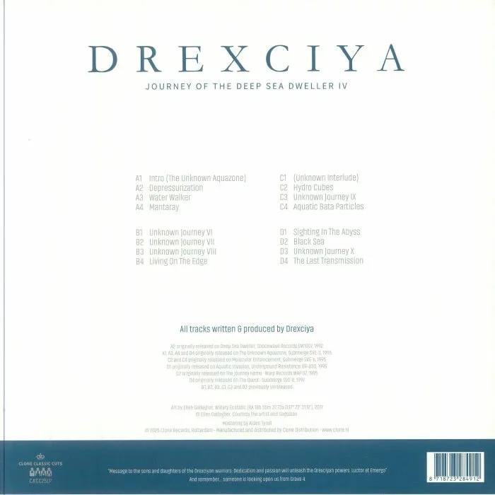 Обратная сторона обложки — DREXCIYA — Journey Of The Deep Sea Dweller IV (2025 Edition)