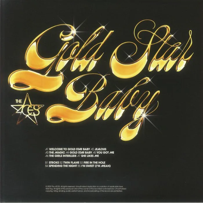 Back cover — The ACES — Gold Star Baby