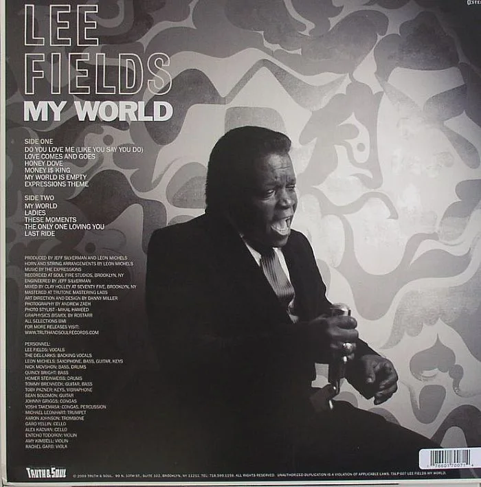 Обратная сторона обложки — Lee FIELDS — My World