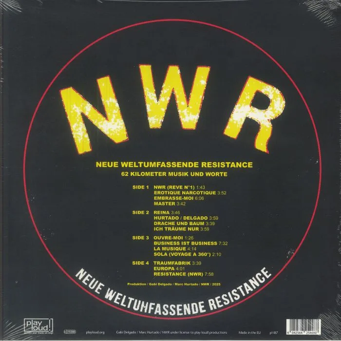 Обратная сторона обложки — Gabi DELGADO / MARC HURTADO — Neue Weltumfassende Resistance