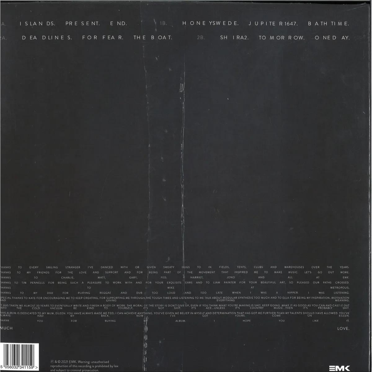 Back cover — Defset — Proximity 2x12"