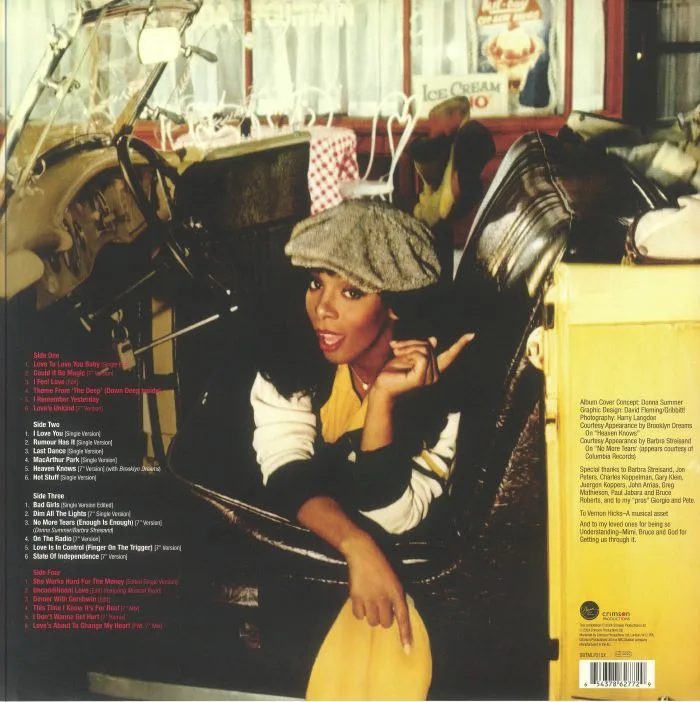 Back cover — Donna SUMMER — On The Radio: Greatest Hits (Expanded Edition)