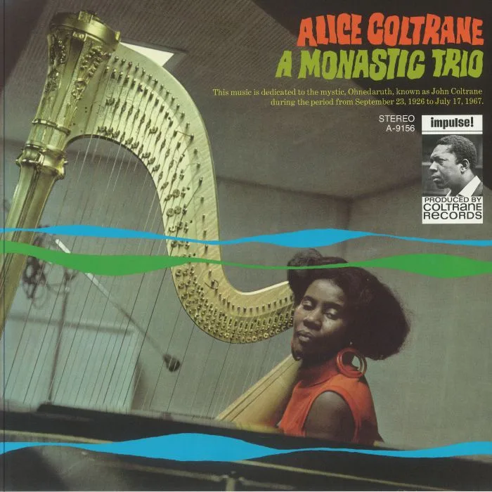 Лицевая сторона обложки — Alice COLTRANE — A Monastic Trio (Verve By Request)