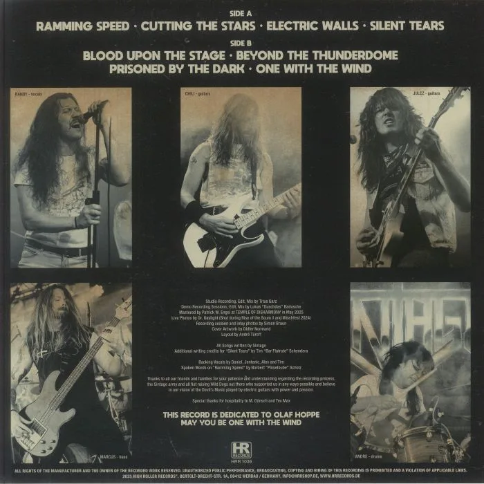Back cover — SINTAGE — Unbound Triumph