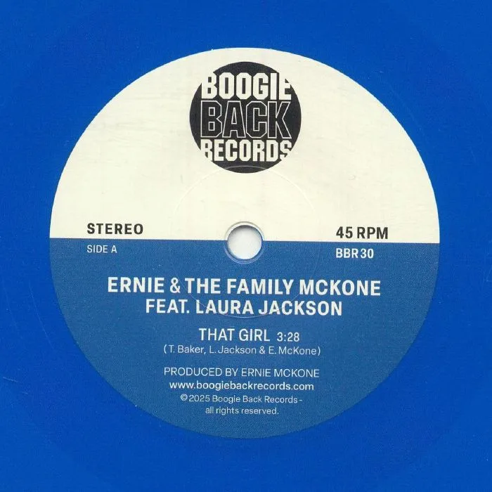 Front cover — ERNIE & THE FAMILY McKONE feat LAURA JACKSON — That Girl