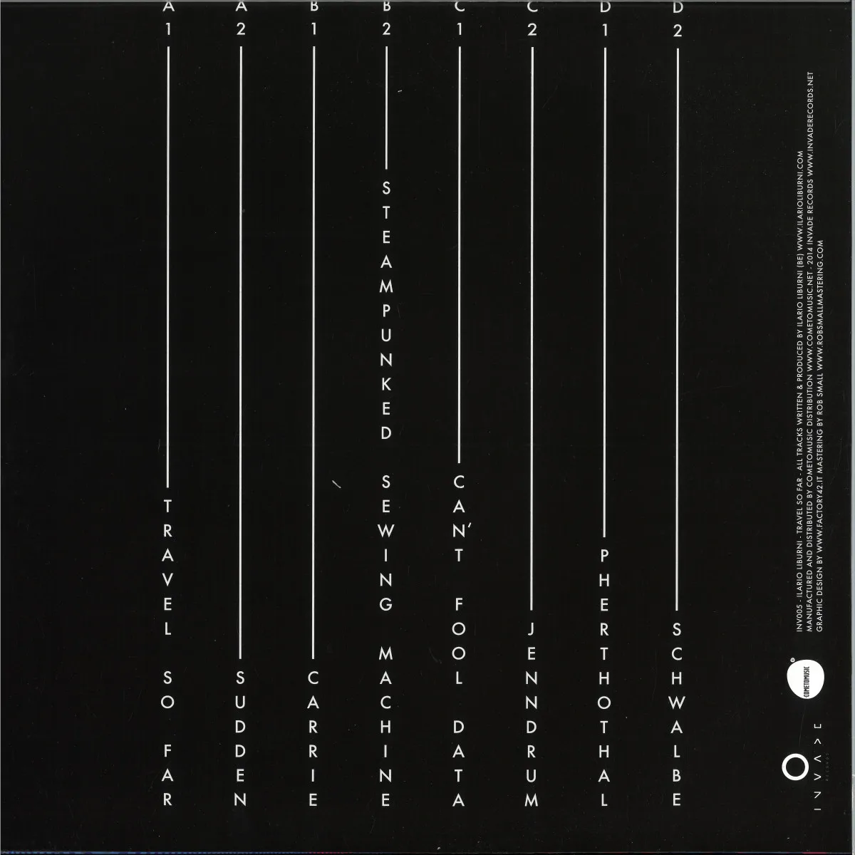 Back cover — Ilario Liburni — Travel So Far 2x12"