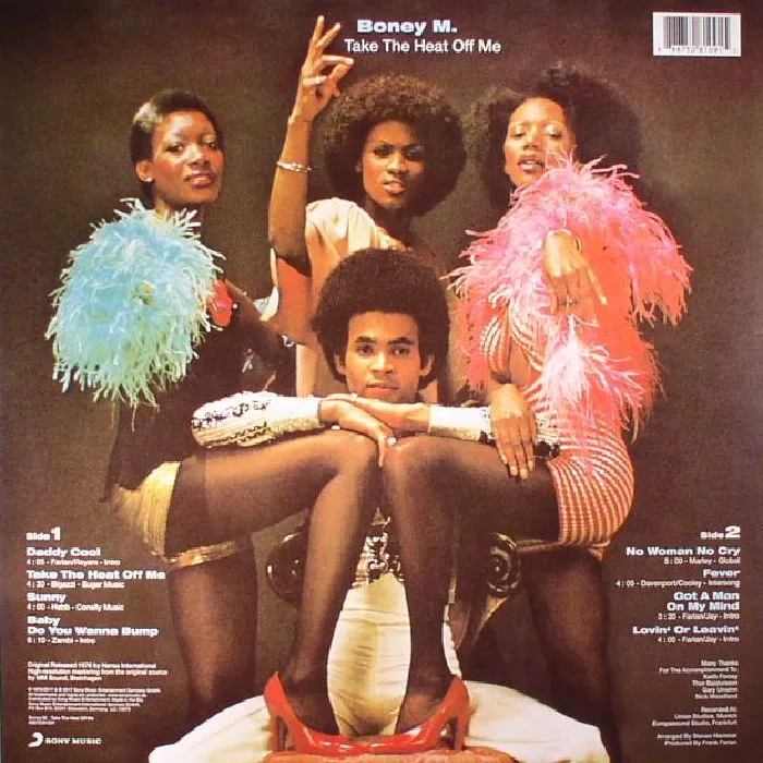 Обратная сторона обложки — BONEY M — Take The Heat Off Me (reissue)