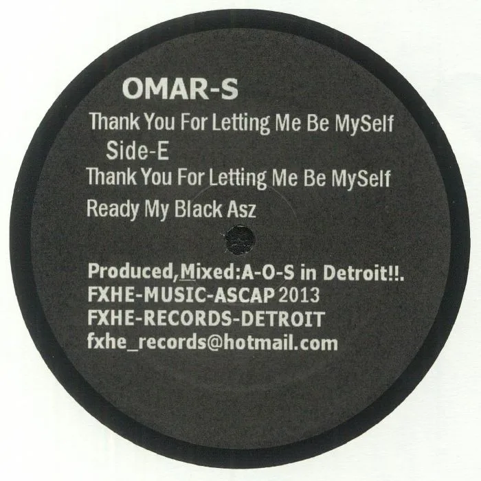 Лицевая сторона обложки — OMAR S — Thank You For Letting Me Be Myself: Part 2