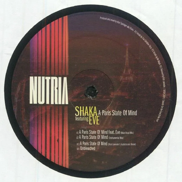 Front cover — SHAKA — A Paris State Of Mind (feat Vick Lavender mix)