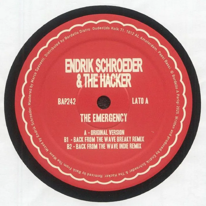 Лицевая сторона обложки — Endrik SCHROEDER / THE HACKER — The Emergency