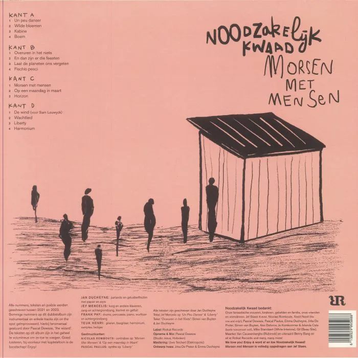 Обратная сторона обложки — NOODZAKELIJK KWAAD — Morsen Met Mensen