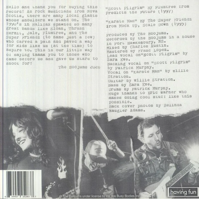 Back cover — The BOOJUMS — Scott Pilgrim