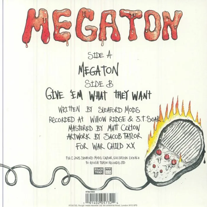 Обратная сторона обложки — SLEAFORD MODS — Megaton