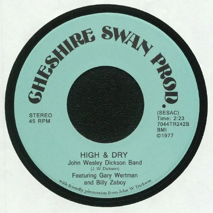 Back cover — JOHN WESLEY DICKSON BAND — Barrows Blues
