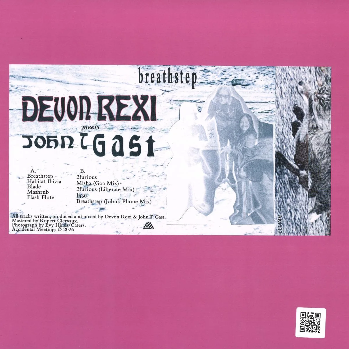 Back cover — Devon Rexi meets John T. Gast — Breathstep LP