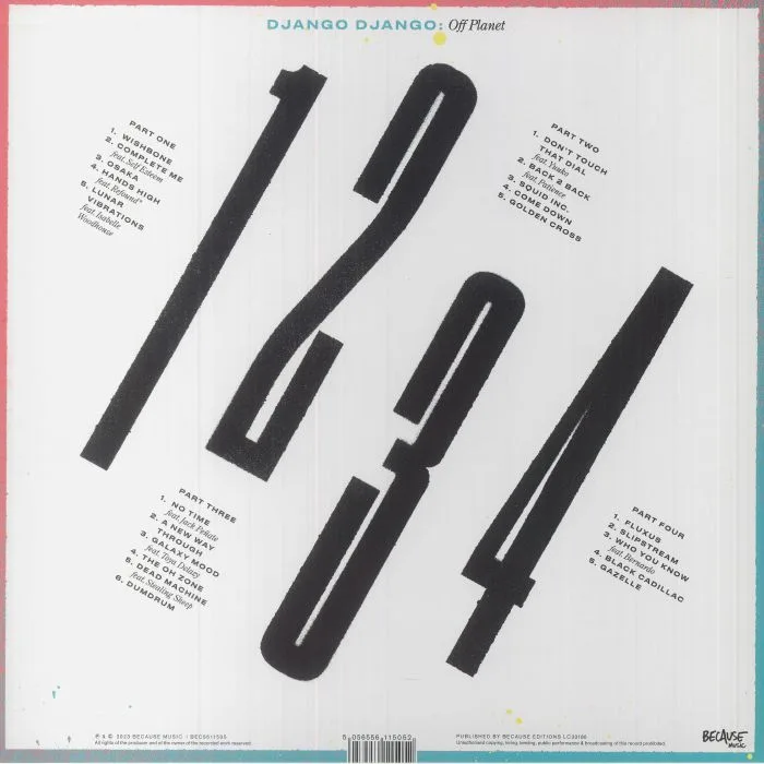 Back cover — DJANGO DJANGO — Off Planet