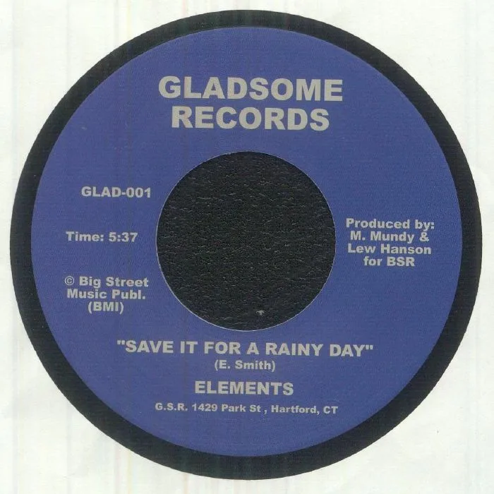 Front cover — ELEMENTS / Lew HANSON & THE ISLANDERS — Save It For A Rainy Day