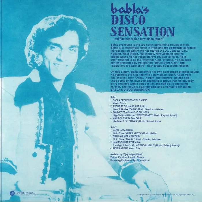 Обратная сторона обложки — BABLA & HIS ORCHESTRA — Babla's Disco Sensation (reissue)