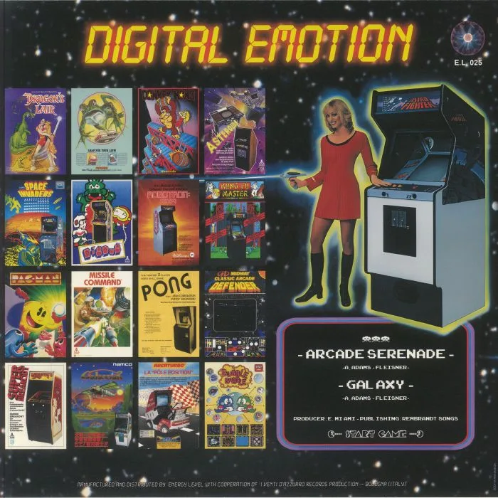 Обратная сторона обложки — DIGITAL EMOTION — Arcade Serenade (reissue)
