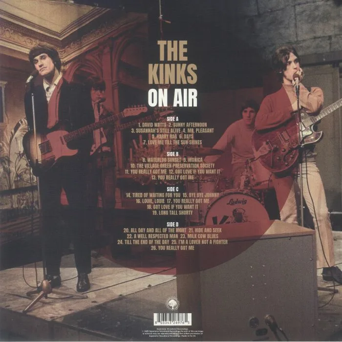 Back cover — The KINKS — On Air